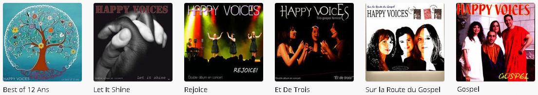 Les album du groupe Happy Voices